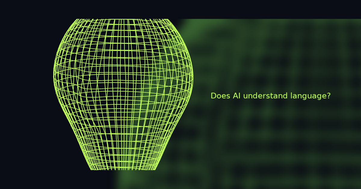 Does AI understand language?